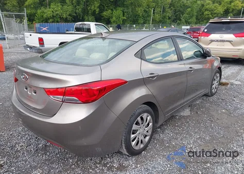 2013 Hyundai Elantra Gls z USA, uszkodzony, nr VIN 5NPDH4AE6DH182386